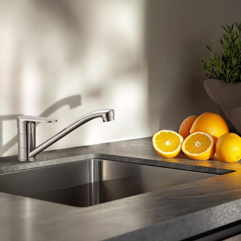 AquaTrimo Schubert enojna ročica kuhinjska pipa krom 21ST7072CM