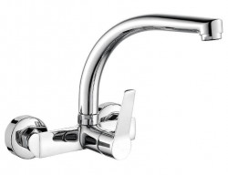 AquaTrimo Chopin kuhinjska stenska pipa z zgornjim izlivom krom 21CP7073CM