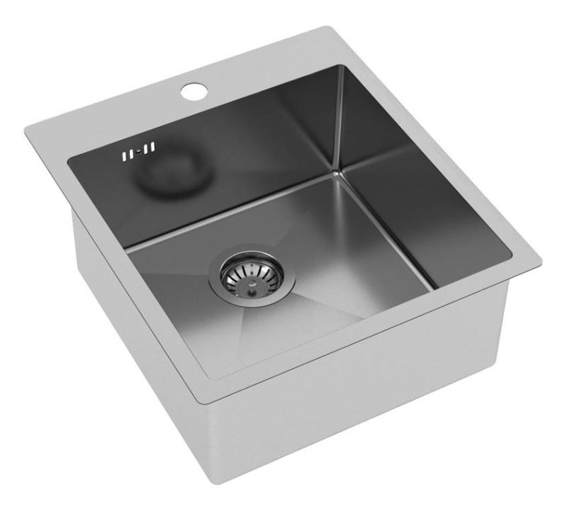 Ausmann Oder Blue inox pomivalno korito 45x50cm za plosko in nadgradno montažo z izvrtino za pipo 1208957117