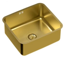 Aquadesign Oxford zlata PVD nerjavna jeklena pomivalna korita 40x35cm vgradna 1208957203