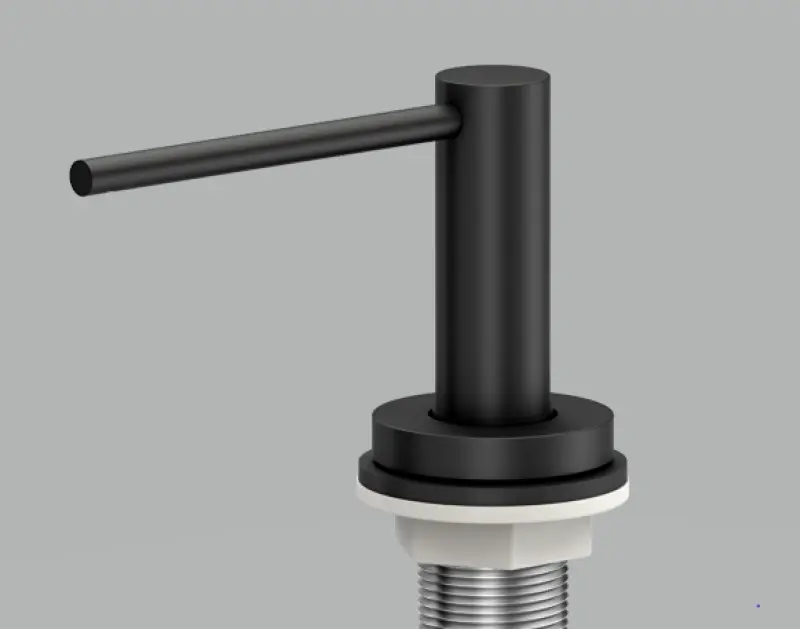 Quadri Swindon Luxe Vgrajen Dozator za Milo mat črna, napolnljiv od zgoraj 1208957213