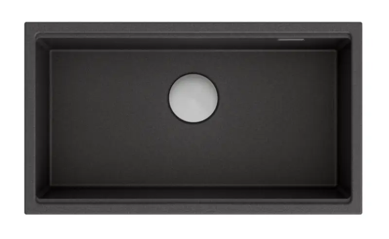 Quadri Newport velika in globoka granitna pomivalno korito za zgornjo in spodnjo vgradnjo antracit pomivalno korito 760x435 mm 1208957219