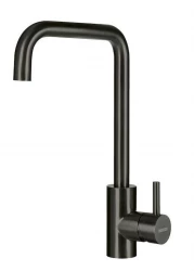 Lorreine Pro Square Gun Metal kuhinjska pipa z vrtljivim izlivom 1208957316