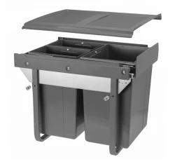 Garbi Sorter S-45-3 vbouw afvalsysteem met 3 afvalbakken 1 x 20 en 2 x 10 liter 1208957366