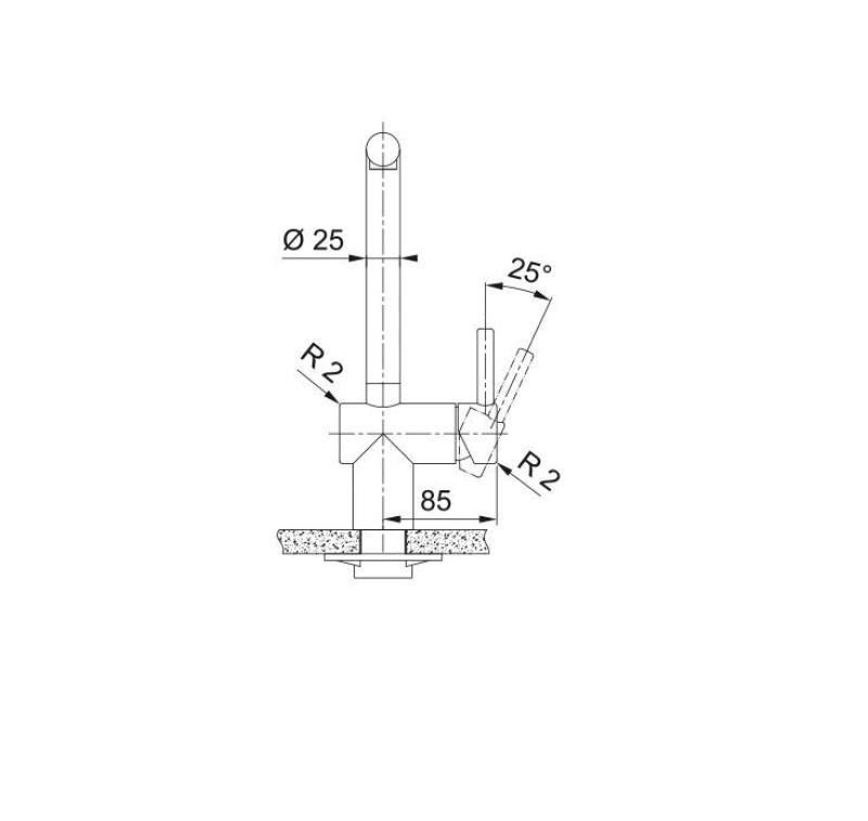 Franke zlata kuhinjska pipa Atlas Neo z izvlečno prho pvd gold 115.0681.242