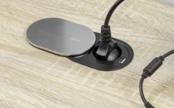 Indux Slide vgradna kuhinjska vtičnica v delovni plošči z USB in vtičnico barva nerjaveče jeklo 1208957391