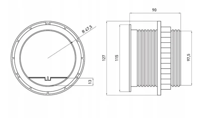Indux Cover vgradna ozemljitvena srebrna kuhinjska vtičnica v delovni plošči z 2 USB priključkoma 1208957397