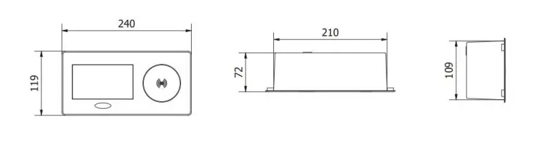 Indux Flip kuhinjska vtičnica z zaščitnim kontaktom v delovni plošči mat črna z brezžično in 2 USB polnilcema 1208957427