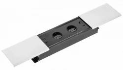 Indux Slide max vgrajena kuhinjska vtičnica v delovni plošči z USB-A, HDMI, RJ45 in USB-C, barva mat bela 1208957429