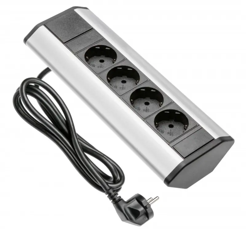 Indux Corner kotni kuhinjski vtičnik s 4 ozemljenimi vtičnicami 1208957432