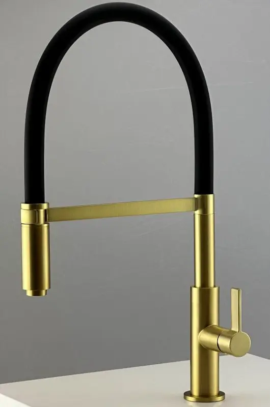 Ausmann Lavea zlata kuhinjska pipa PVD zlato z vrtljivo in gibljivo izlivno cevjo 1208957436