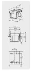 Garbi Sorter S-45-2-15 kuhinjski vgradni koš za smeti z 2 x 15 litrovimi posodami, ekstra nizek 1208957444