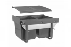 Garbi Sorter S-45-2-15 kuhinjski vgradni koš za smeti z 2 x 15 litrovimi posodami, ekstra nizek 1208957444