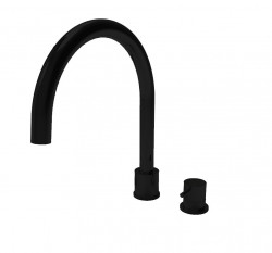 Waterevolution Flow 2-odprtinska kuhinjska armatura mat črna T151PR
