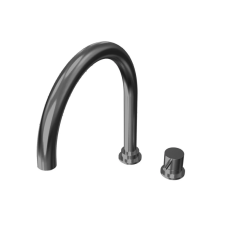 Waterevolution Flow 2-luknjasta kuhinjska armatura Gunmetal PVD T151GME