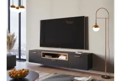 Decor Abies medeninasta zlata stoječa svetilka z črno marmornato osnovo 7573