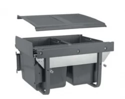 Garbi Carrier C-45-2 vbouw afvalsysteem met eigen geleiders en 2 afvalbakken 2 x 15 liter 1208957467