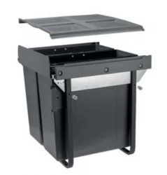 Garbi Carrier C-60-2-H inbouwafvalsysteem met eigen geleiders en 2 afvalbakken 2 x 34 liter 1208957469