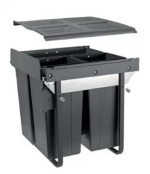 Garbi Carrier C-60-3-H vbouw odpadni sistem z lastnimi vodili in 3 koši za smeti 1 x 34 + 2 x 17 litrov 1208957470