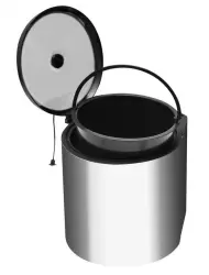 Garbi Round R-40-1 ingebouwde afvalbak 11 liter, links en rechts te plaatsen 1208957471