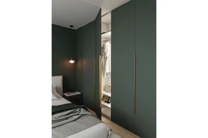 Decor Abies medeninasta zlata viseča svetilka z okroglim kovinskim baldahinom 3558