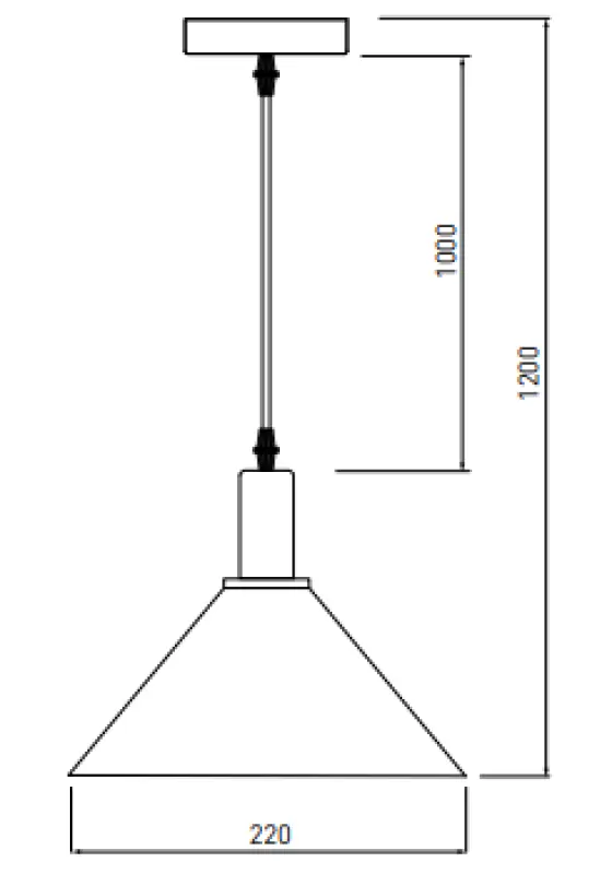 Decor Prive moderna viseča svetilka iz medenine v zlati barvi, stožčaste oblike, 7610
