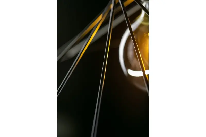 Decor Tilia črna moderna dekorativna viseča žična svetilka 7849