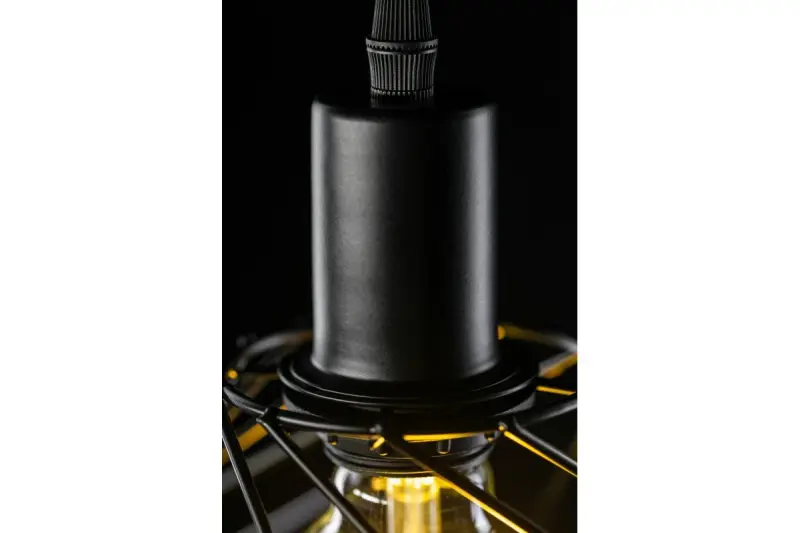 Decor Tilia črna moderna dekorativna viseča žična svetilka 7849