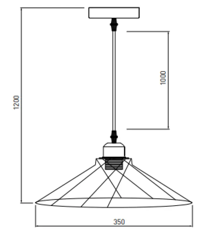 Decor Tilia moderna zlata dekorativna viseča svetilka z žico 7863