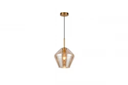 Decor Lime 332 mm visoka moderna viseča svetilka v jantarni barvi 7887
