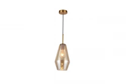 Decor Lime 397 mm visoka moderna viseča svetilka v jantarni barvi 7900