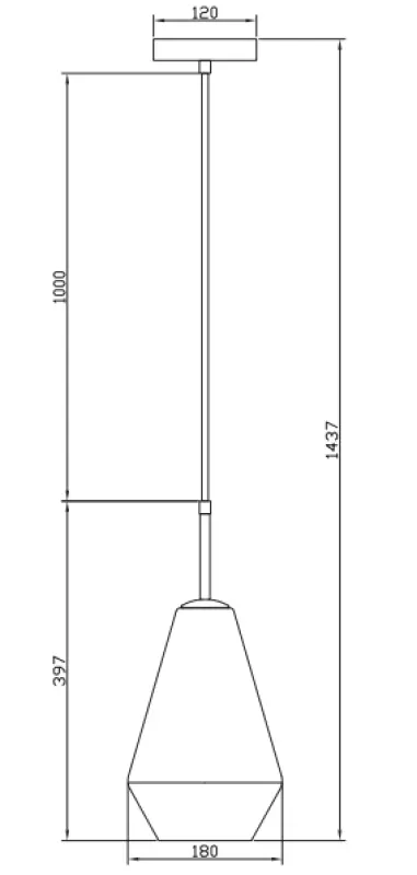 Decor Lime 397 mm visoka moderna viseča svetilka v jantarni barvi 7900