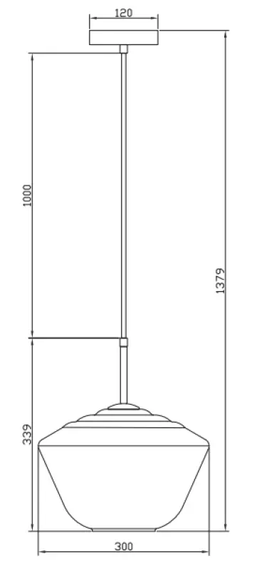 Deco Lime 339 mm visoka moderna viseča svetilka v jantarni barvi 7924