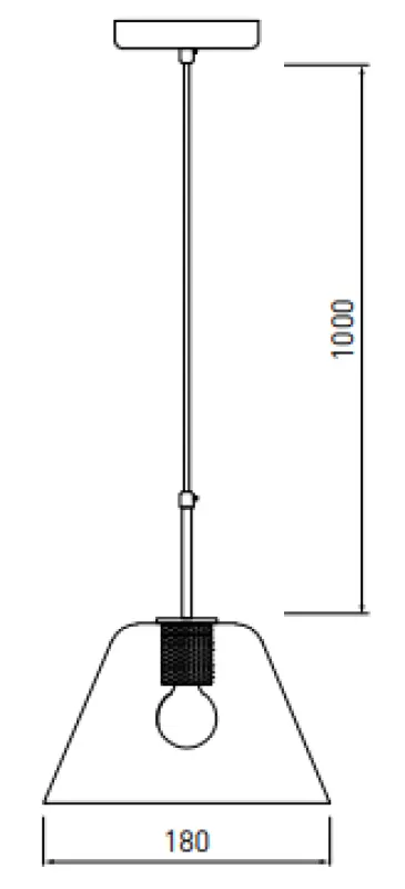 Decor Giglas elegantna steklena viseča svetilka 8037