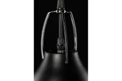 Decor Orient konična kovinska viseča svetilka črna s kontrastno belo notranjostjo 4475