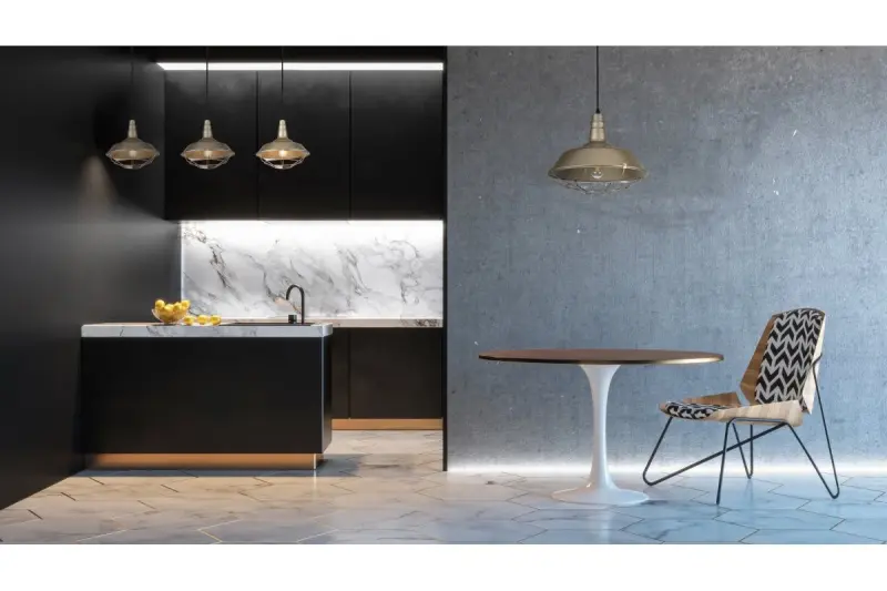 Decor Solen viseča svetilka industrijske oblike z zlato mrežo, premer 36,5 cm 3703