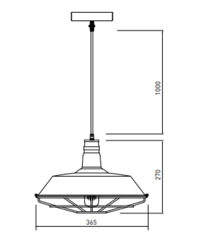 Decor Solen viseča svetilka industrijske oblike z zlato mrežo, premer 36,5 cm 3703