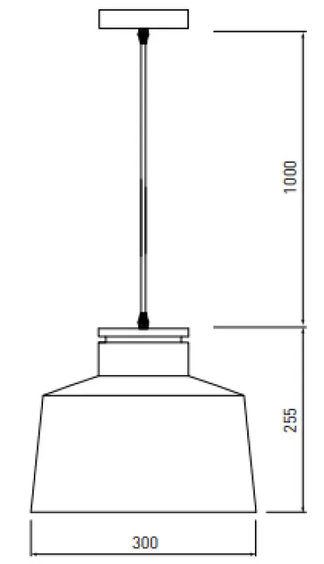 Decor Margus mat bela kovinska viseča svetilka z lesenim dodatkom 3086