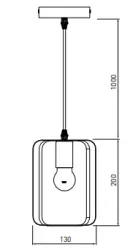 Decor Oxalis viseča svetilka s črnim kovinskim okvirjem v geometrijski obliki, premer 13 cm 3185