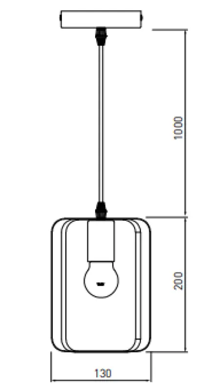 Decor Oxalis viseča svetilka s črnim kovinskim okvirjem v geometrijski obliki, premer 13 cm 3185
