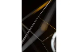 Decor Rosa črna geometrijska viseča svetilka sestavljena iz 2 črnih kock 3437