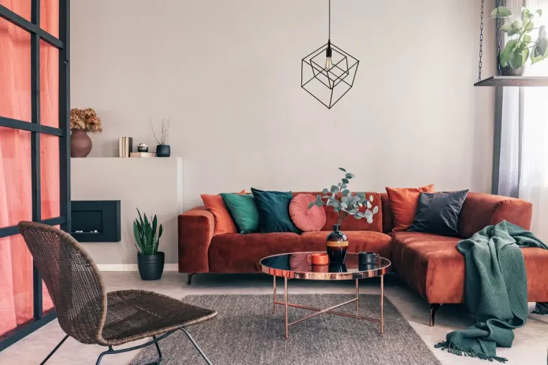 Decor Rosa črna geometrijska viseča svetilka sestavljena iz 2 črnih kock 3437