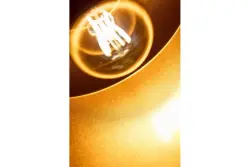 Decor Goa modra viseča svetilka z okrasnim zlatim okvirjem 3574