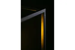 Decor Diu črna geometrijska viseča svetilka z 1 svetlobnim virom širine 15 cm 3598
