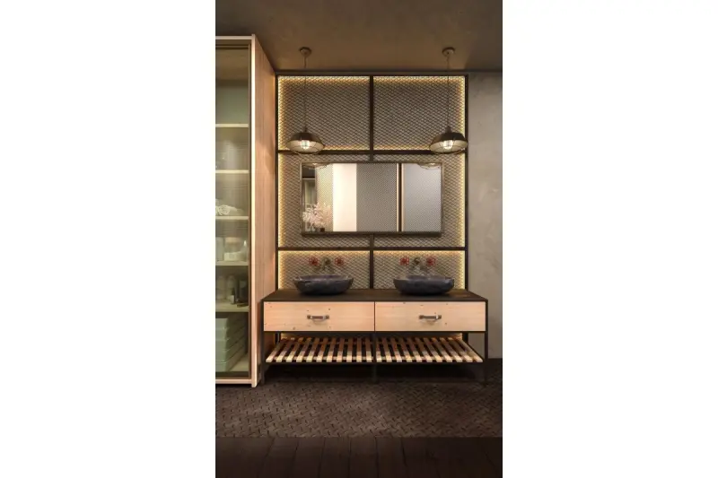 Decor Lars črna viseča svetilka z industrijsko črno mrežo, premer 36 cm 2295