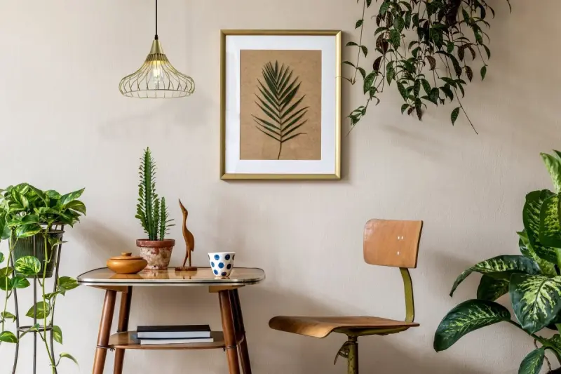 Decor Lotte zlata stožčasta vintage viseča svetilka iz žice 2646