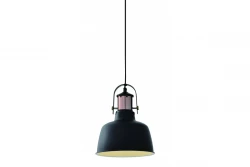 Decor Noor elegantna črna viseča svetilka s bakrenim elementom 2691