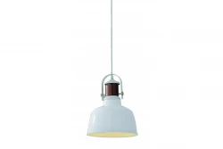 Decor Noor elegant bela viseča svetilka s bakrenim elementom 6934