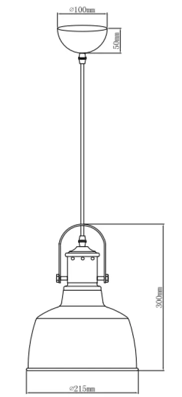 Decor Noor elegant bela viseča svetilka s bakrenim elementom 6934