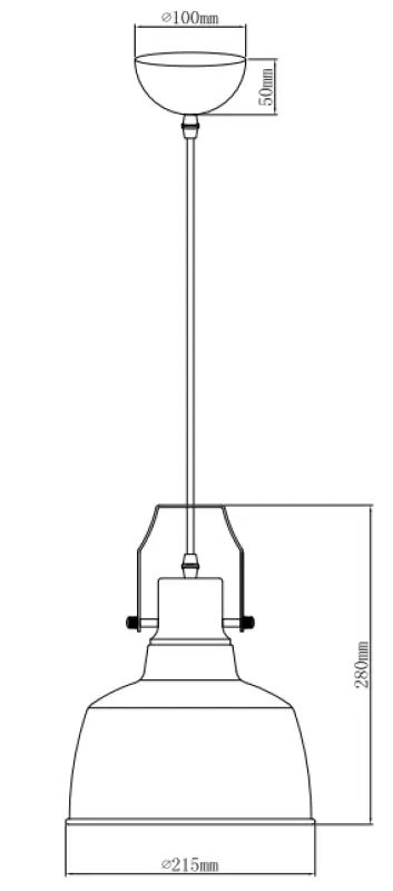 Decor Monroe moderna črno-zlata viseča svetilka 6958